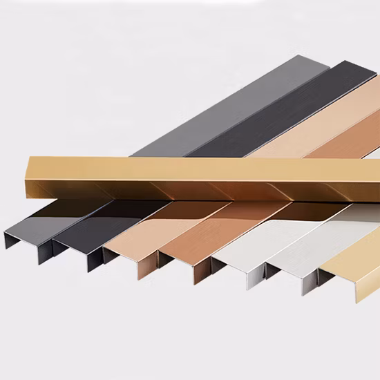 Free Sample Ss 304 Decorative T/U Shaped Stainless Steel Profile for Wall or Ceiling Decoration